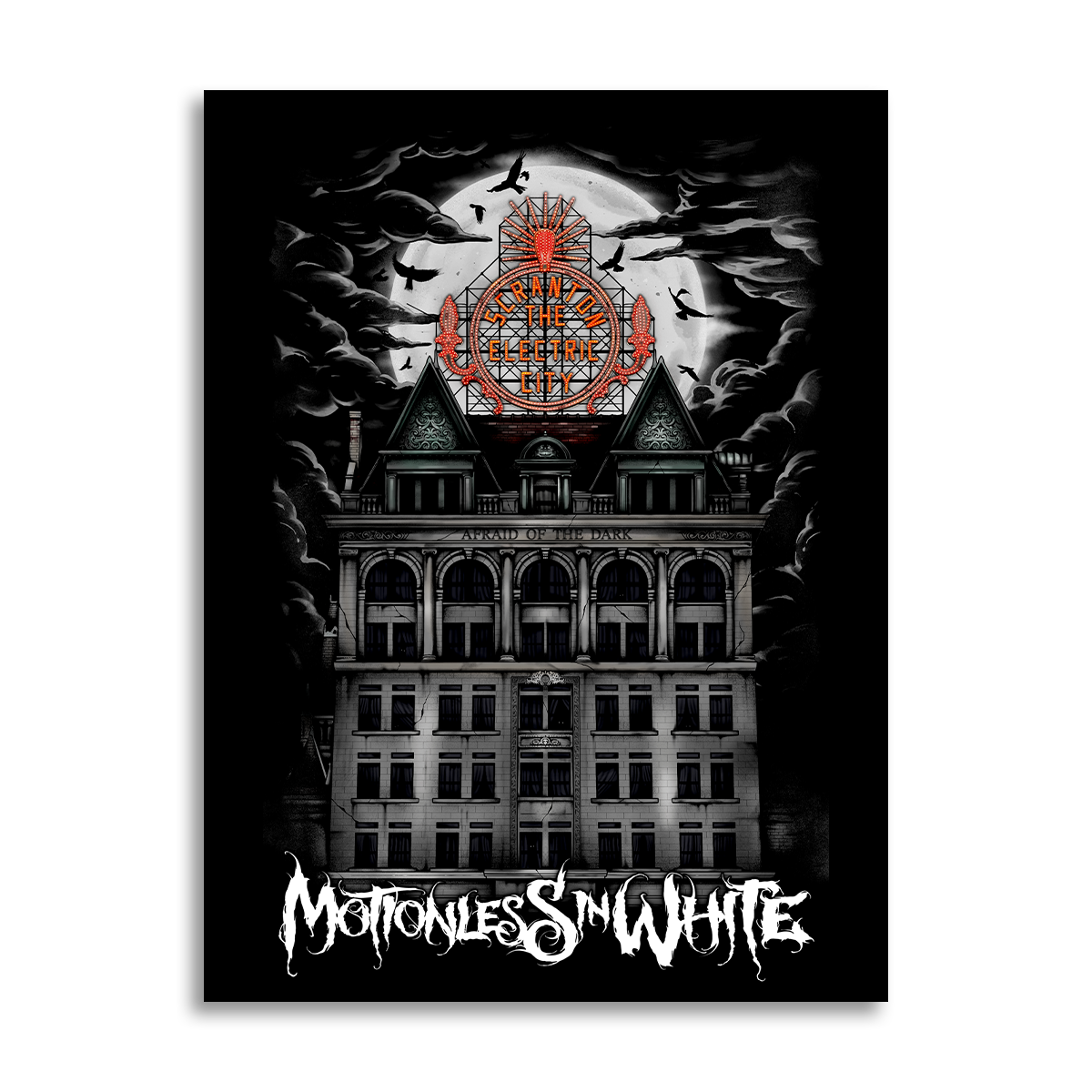 Motionless In White (Afraid Of The Dark) Poster