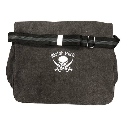 Metal Blade (Pirate Logo) Canvas Messenger Bag