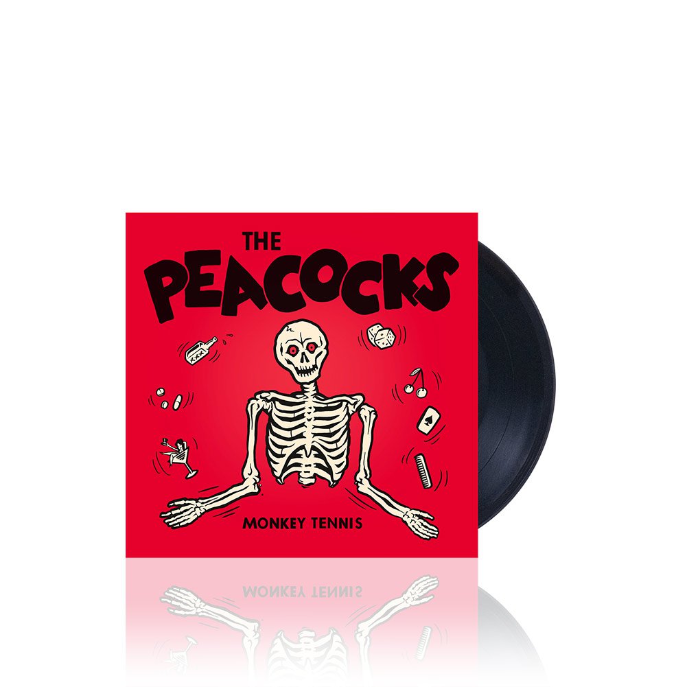 The Peacocks (Monkey Tennis) Black 7 Inch