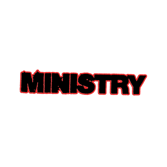 Ministry (Logo Red) Die Cut Patch