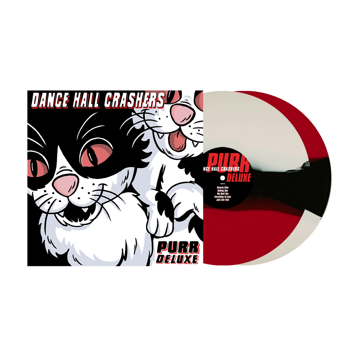 Dance Hall Crashers (Purr Deluxe) 2xWhite/Black/Red Tri-striped Vinyl