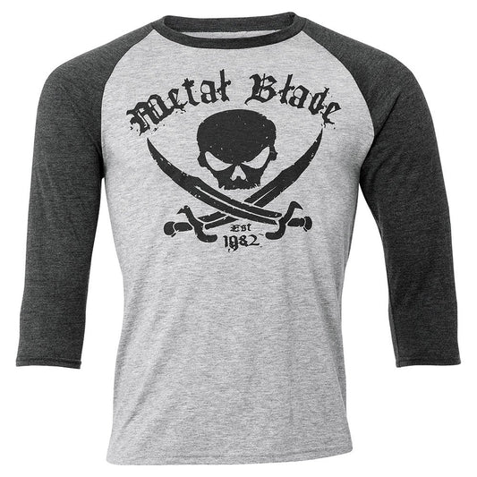 Metal Blade (Pirate Logo Est.) 3/4 Baseball Longsleeve
