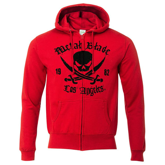 Metal Blade (Pirate Logo LA Red) Girl Zip-Hood