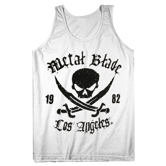Metal Blade (Pirate Logo LA White) Tank Top