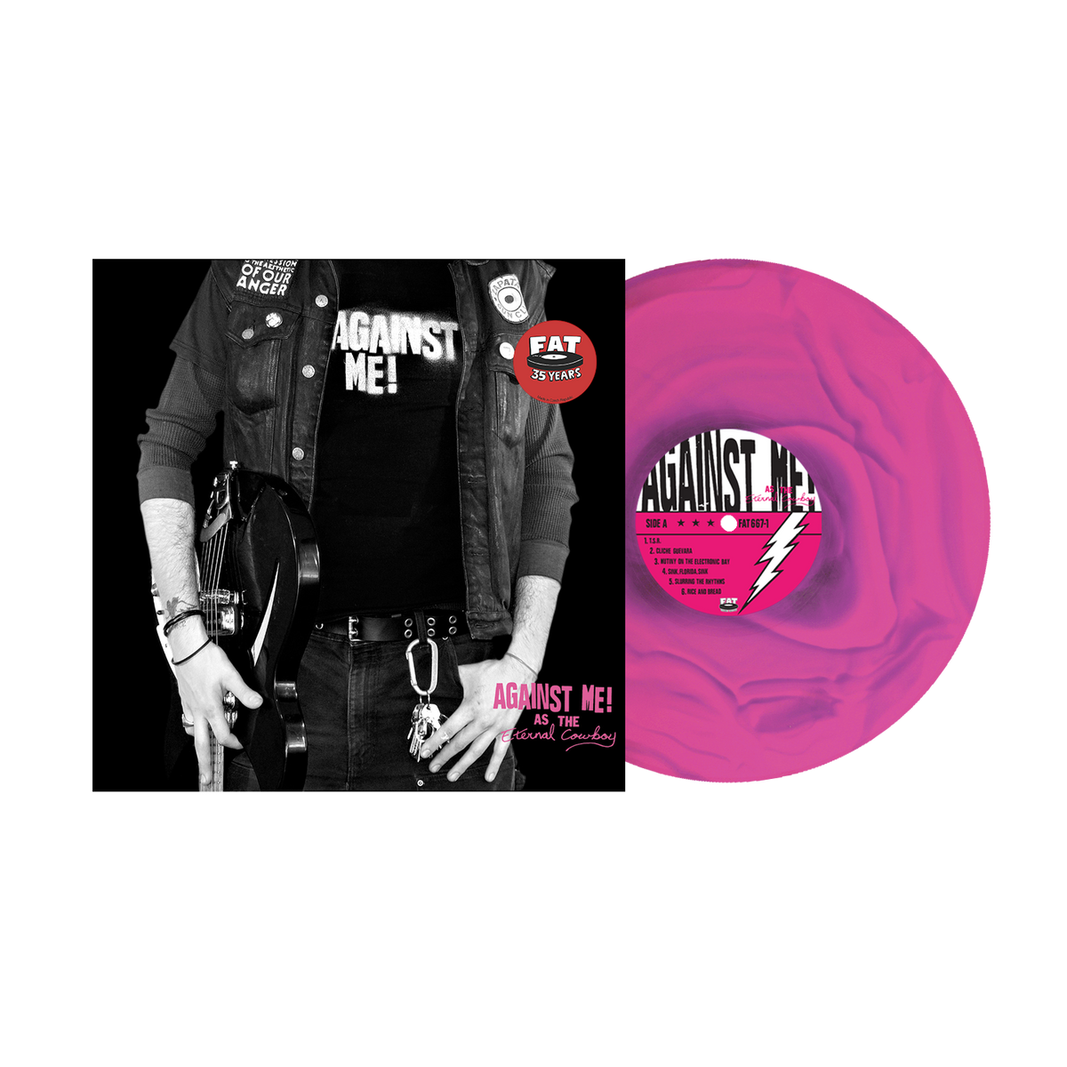 Against Me! (As The Eternal Cowboy) Hot Pink Ripple Vinyl