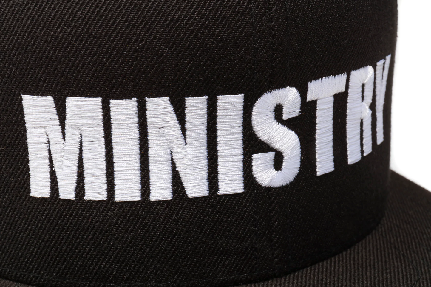 Ministry (Bold White Logo) Snapback Cap