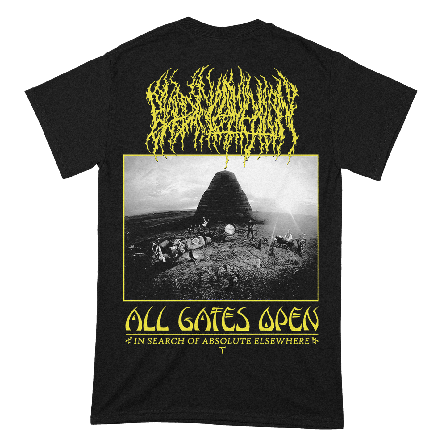 Blood Incantation (All Gates Open Album Cover Black) T-Shirt