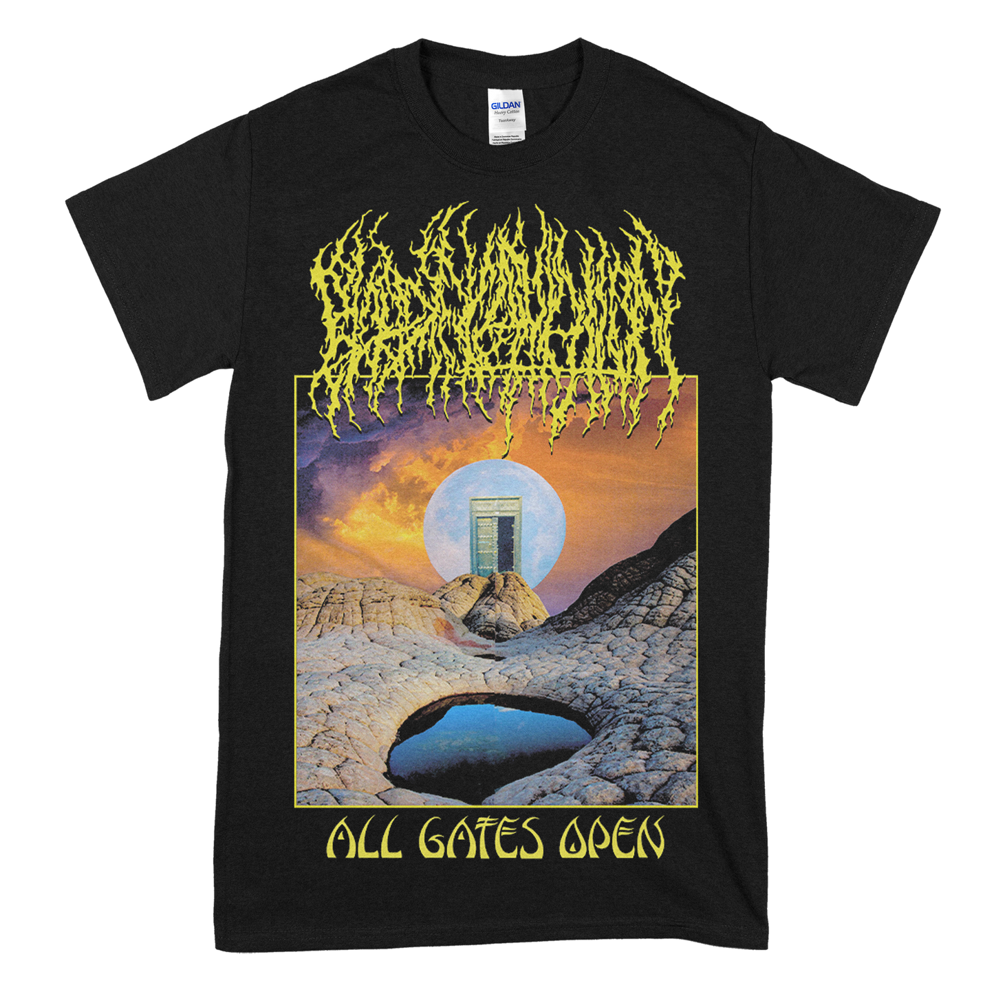 Blood Incantation (All Gates Open Album Cover Black) T-Shirt