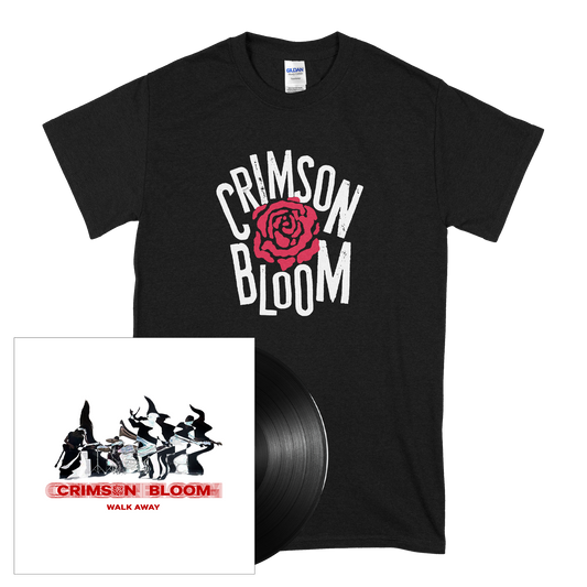 Crimson Bloom (Logo) T-Shirt+Black Vinyl Bundle