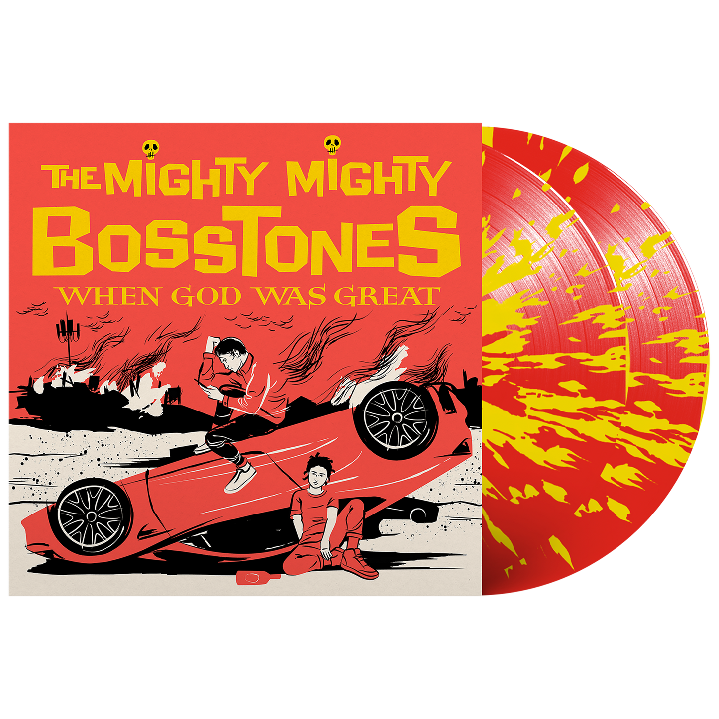 The Mighty Mighty Bosstones (When God Was Great) 2xRed w/Yellow Splatter Vinyl