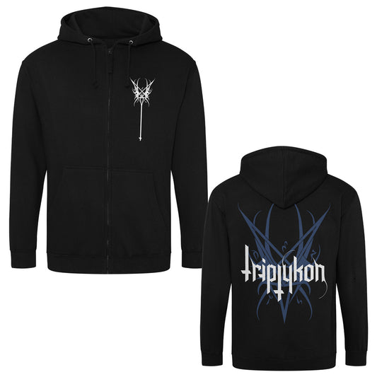 Triptykon (Winged Heptagram) Zip Hoodie