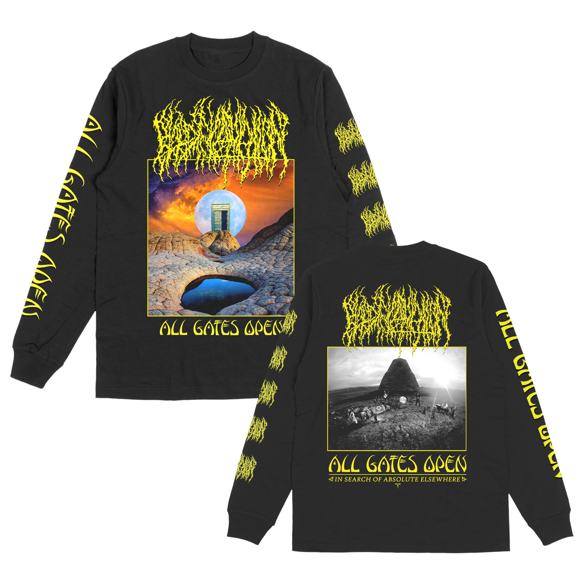 Blood Incantation (All Gates Open Album Cover Black) Longsleeve