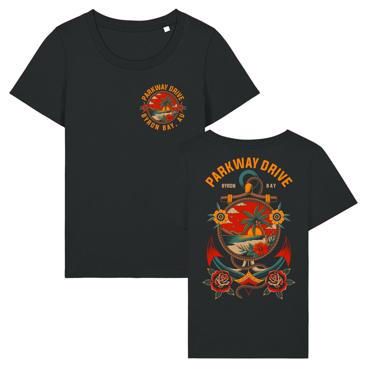 Parkway Drive (Anchor & Rope) Girl Fitted T-Shirt