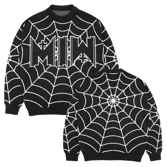 Motionless In White (Spiderweb) Knit Sweatshirt