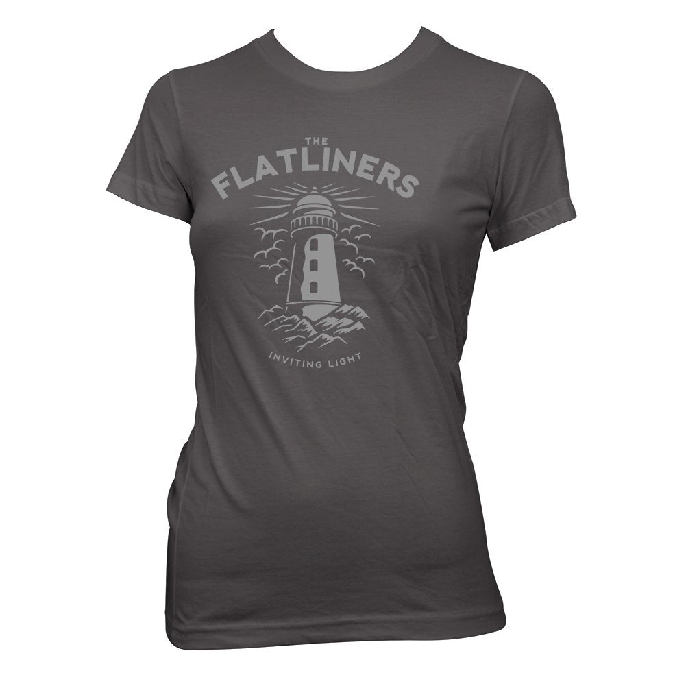 The Flatliners (Lighthouse Charcoal) Girl Fitted T-Shirt