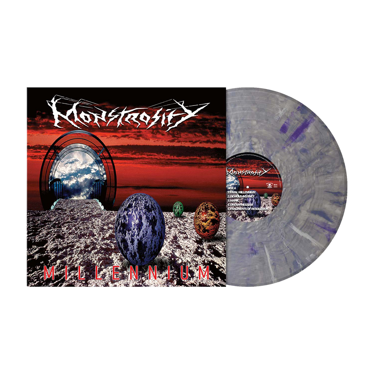 Monstrosity (Millennium) Decepticons Metallic Grey Purple Blue Marble Vinyl