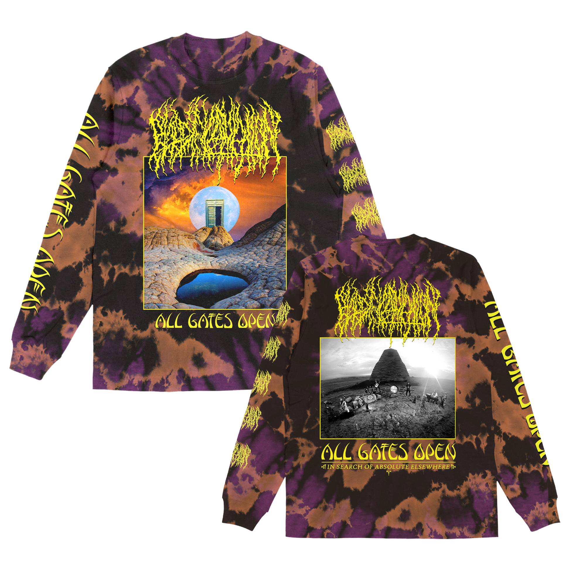 Blood Incantation (All Gates Open Album Cover Dye) Longsleeve