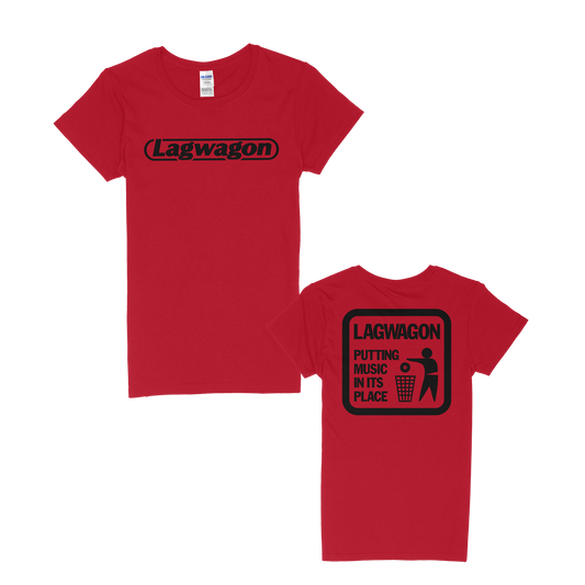 Lagwagon (Putting Music Red) Girl Fitted T-Shirt
