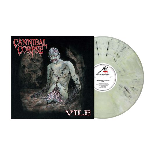 Cannibal Corpse (Vile - 30th Anniversary RI) Pale Dead Skin Marbled Vinyl