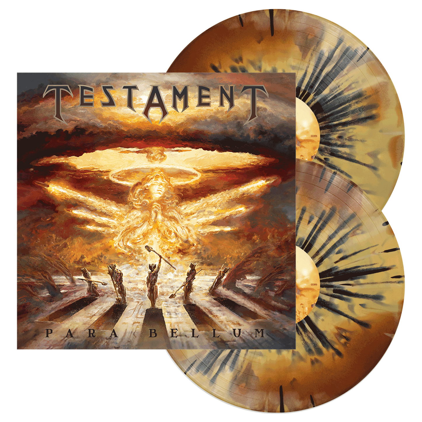 Testament (Para Bellum) 2xYellow/Brown Swirl w/Black Splatter Vinyl