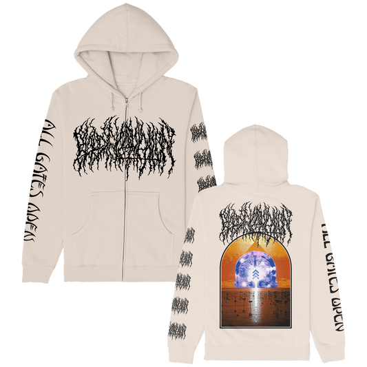 Blood Incantation (All Gates Open Back Cover Sand) Zip-Hood