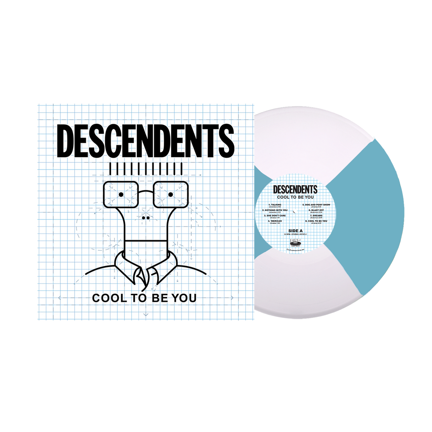 Descendents (Cool To Be You) Blue & White Butterfly Vinyl