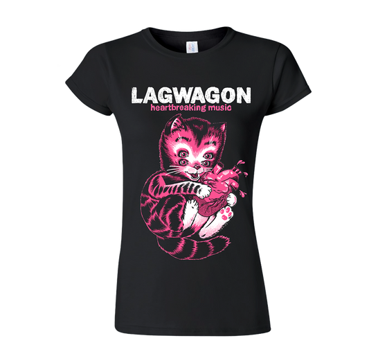 Lagwagon (Cat/Heartbreaking Music) Girl Fitted T-Shirt