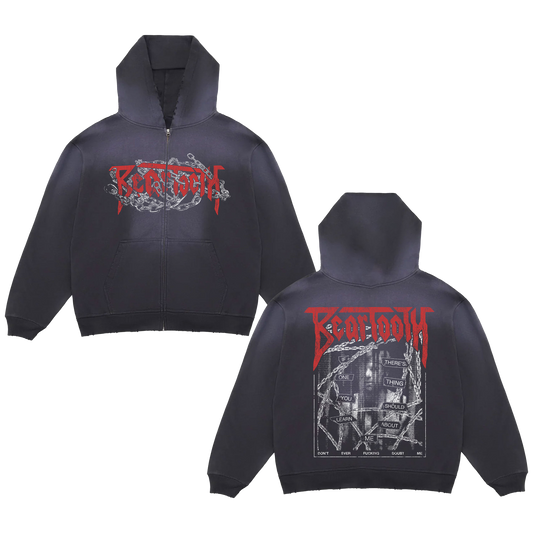 Beartooth (Chain Distressed Potassium) Zip Hoodie