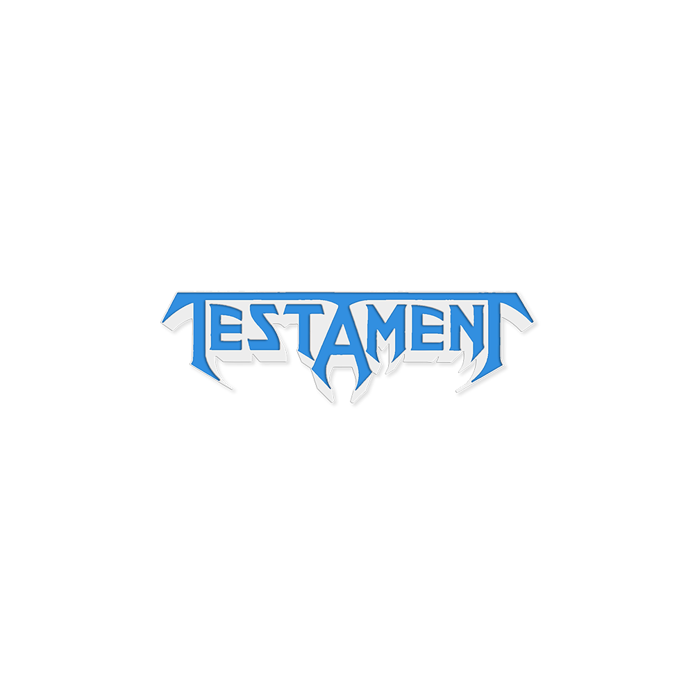 Testament (Blue Logo) Enamel Pin