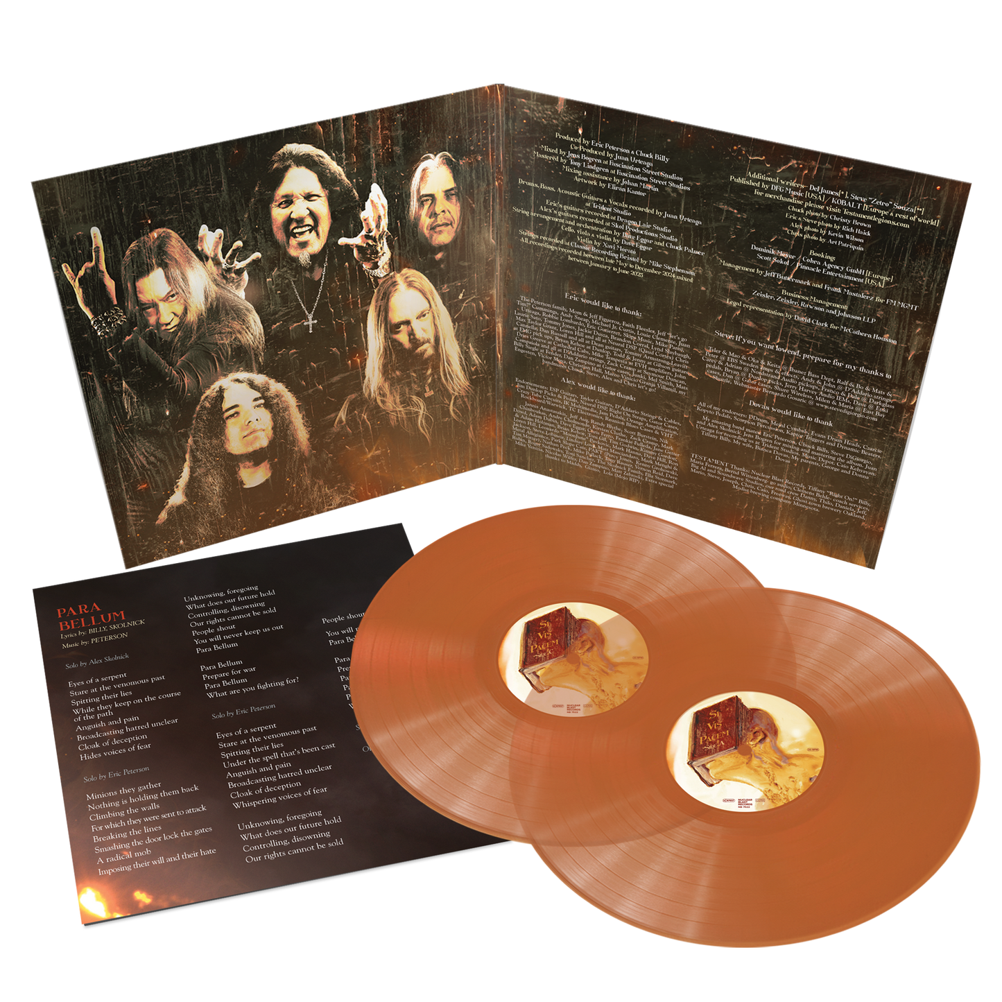 Testament (Para Bellum) 2xTransparent Orange Vinyl